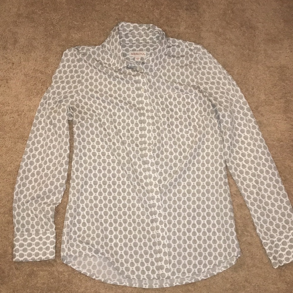 Long Sleeved Button Down Blouse